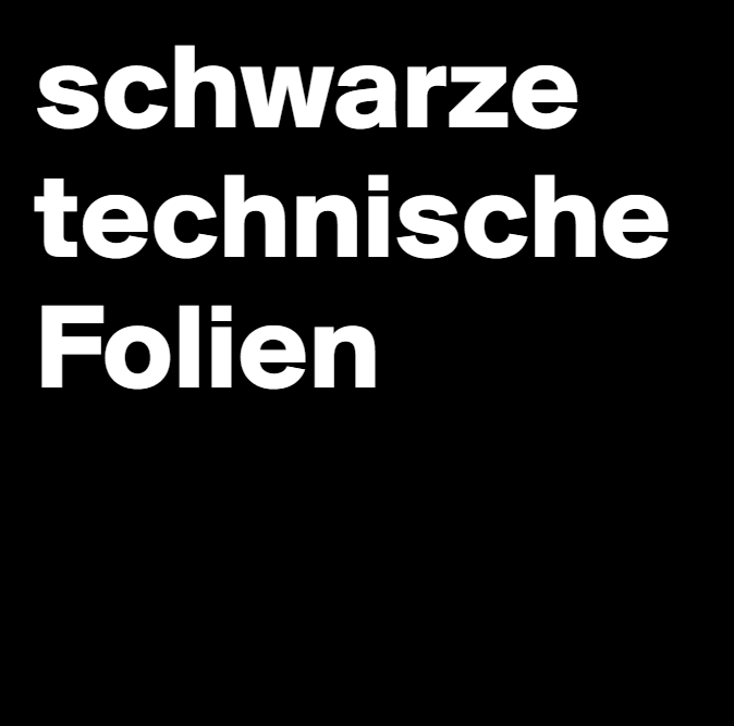 5 verschiedene schwarze technische Folien