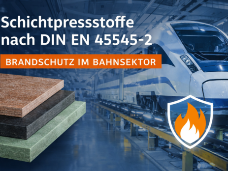 Materiais laminados segundo a norma DIN EN 45545-2