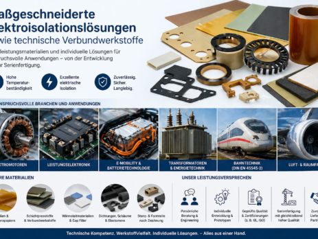 Elektroisolationsl&ouml;sungen, Verbundwerkstoffe, W&auml;rmeleitmaterialien, Dichtungen, technische Isolierstoffe