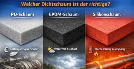 PU, EPDM oder Silikonschaum